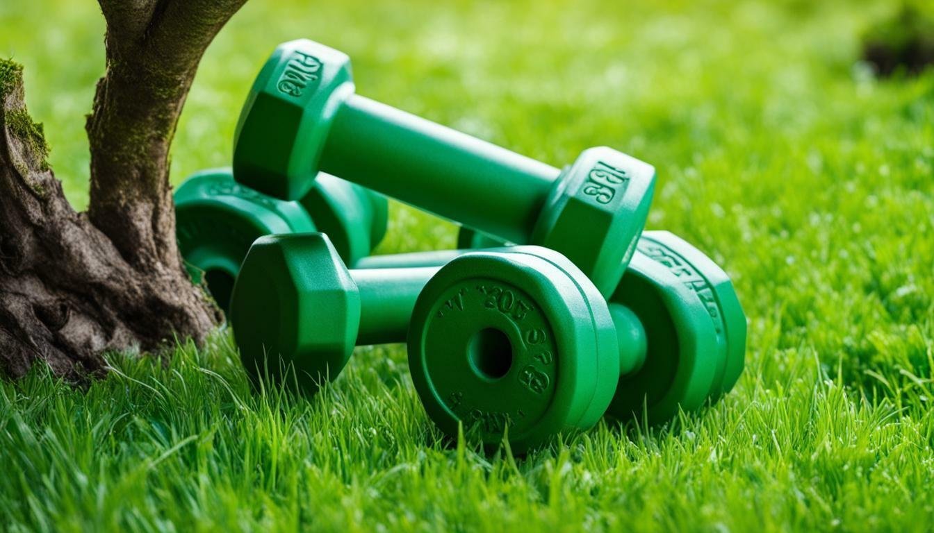 green sports equipment